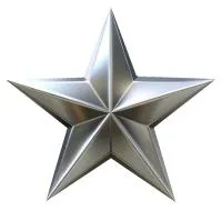 Звезда на обелиск полированная сталь в Саках (518474)