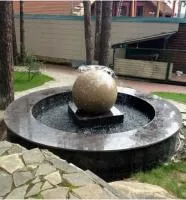 Сфера гранит фонтан 3D шар (518901) ∅ 750 мм. Саки