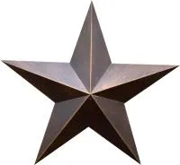 Звезда на памятник листовая бронза патина в Саках (518498)