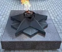 Вечный огонь фигурная подложка литье из чугуна (NSO-PiroClub) в Саках