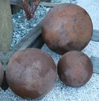 Шары кортен уличный декор (518951) ∅ 600 500 300  мм. Саки 