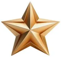 Звезда из латуни элемент декора на памятник в Саках (518509)