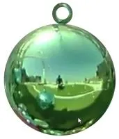 Шар ёлочный зелёный (518805) ∅ 450 мм. Саки