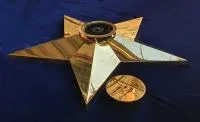 Звезда латунь ø 1100 мм. (514225) монтаж комплект горелка ГВД 379 10 89 00 ПС вечный огонь пустотелая  в Саках