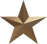 Звезда на памятник ветерану ВОВ из бронзы в Саках (518494)