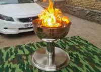 Чаша торжественного огня афины (51756458) производство для ø 360 мм. ветроустойчивая в Саках
